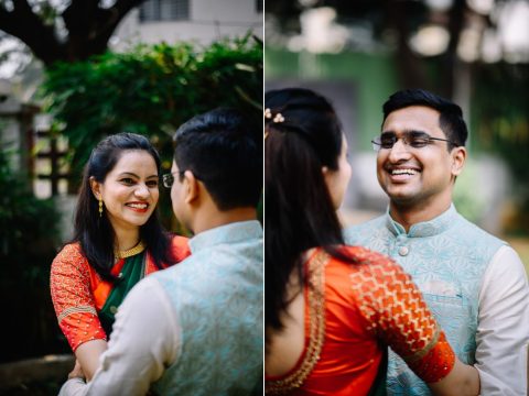 Shweta & Pramod's Engagement ceremony at Digambar Hall, Pune